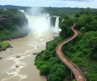 cheia do rio Iguaçu