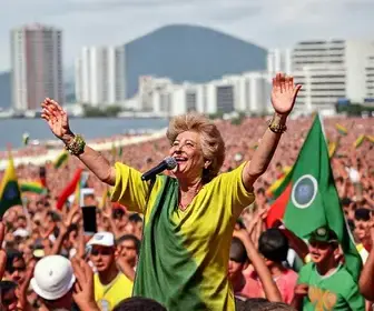 caminhada de Lula em Copacabana